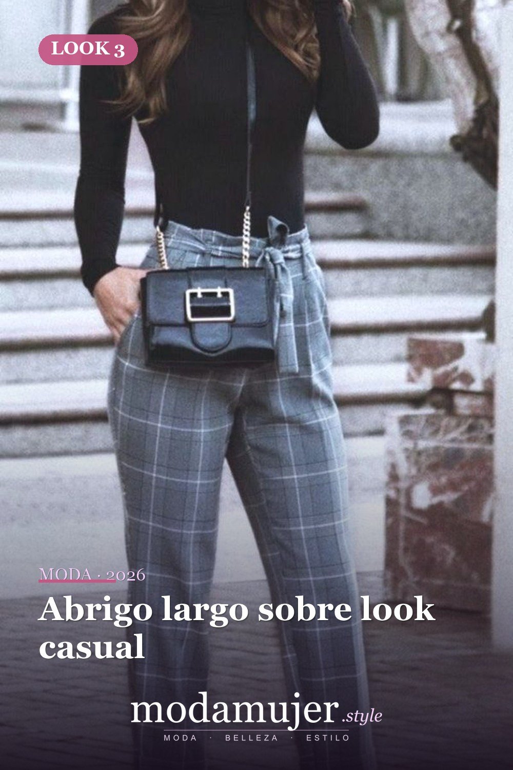 Abrigo largo sobre look casual — Más de 42 trajes casuales de trabajo para mujeres para el invierno