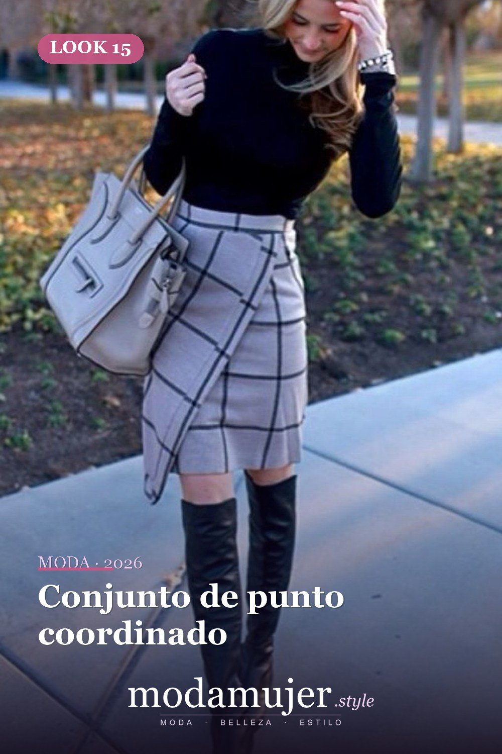 Conjunto de punto coordinado — Más de 42 trajes casuales de trabajo para mujeres para el invierno