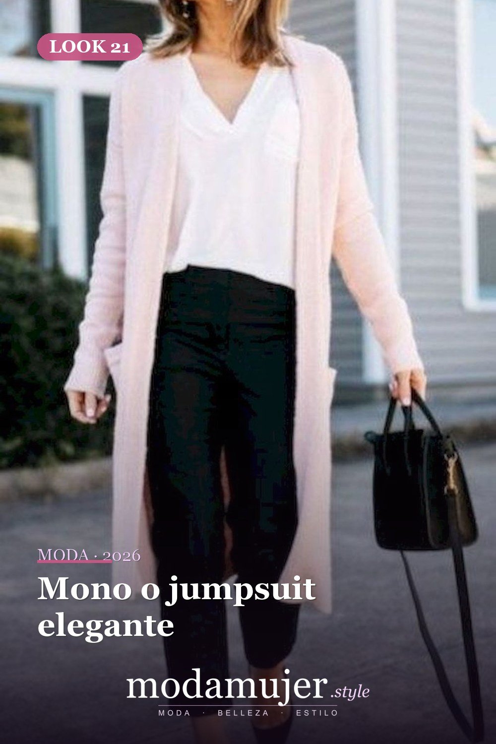 Mono o jumpsuit elegante — Más de 42 trajes casuales de trabajo para mujeres para el invierno