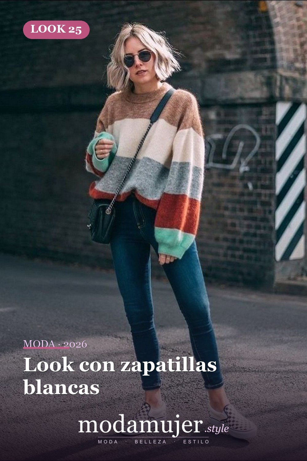 Look con zapatillas blancas — Más de 45 conjuntos de invierno para la escuela que te encantarán