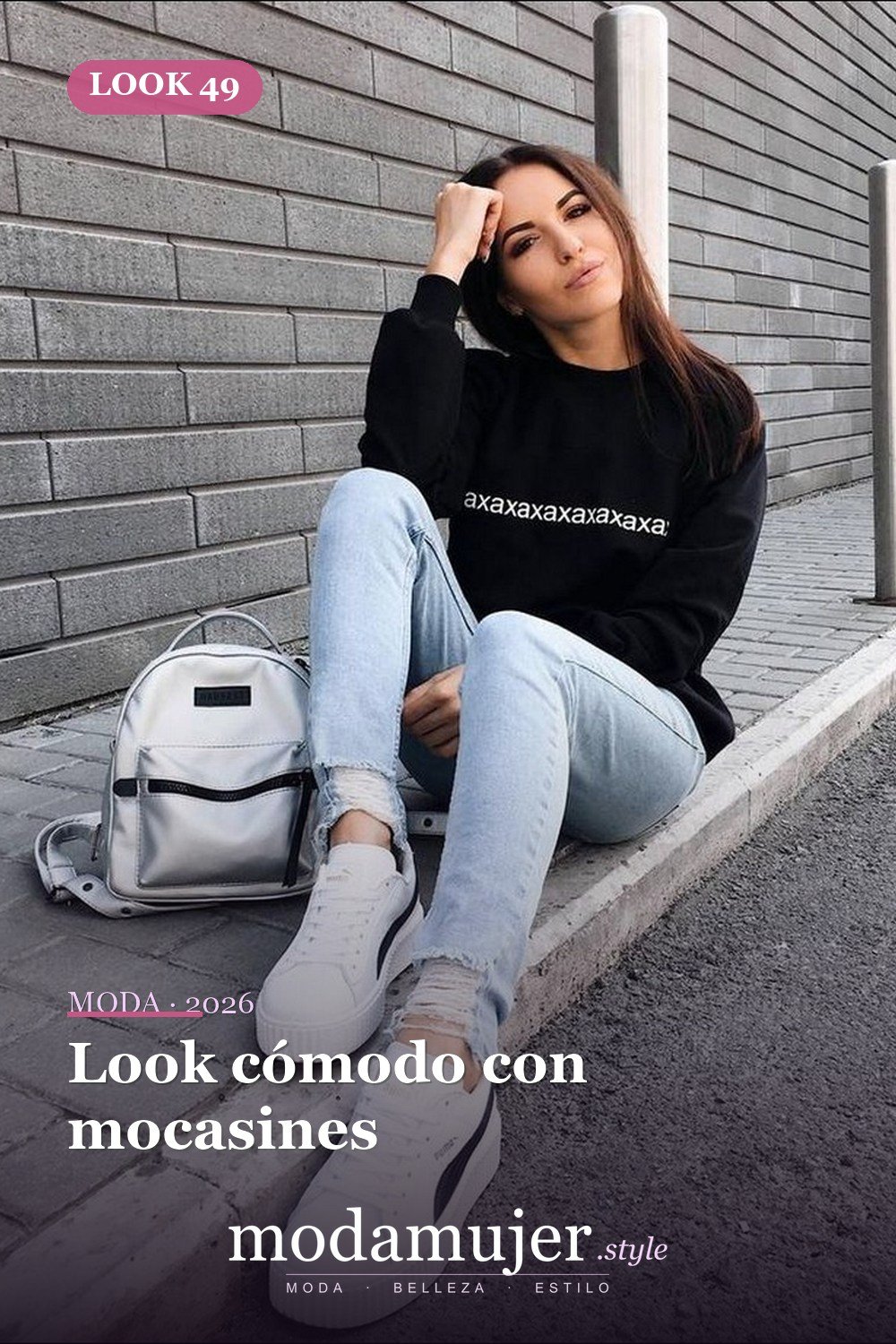 Look cómodo con mocasines — Más de 45 conjuntos de invierno para la escuela que te encantarán