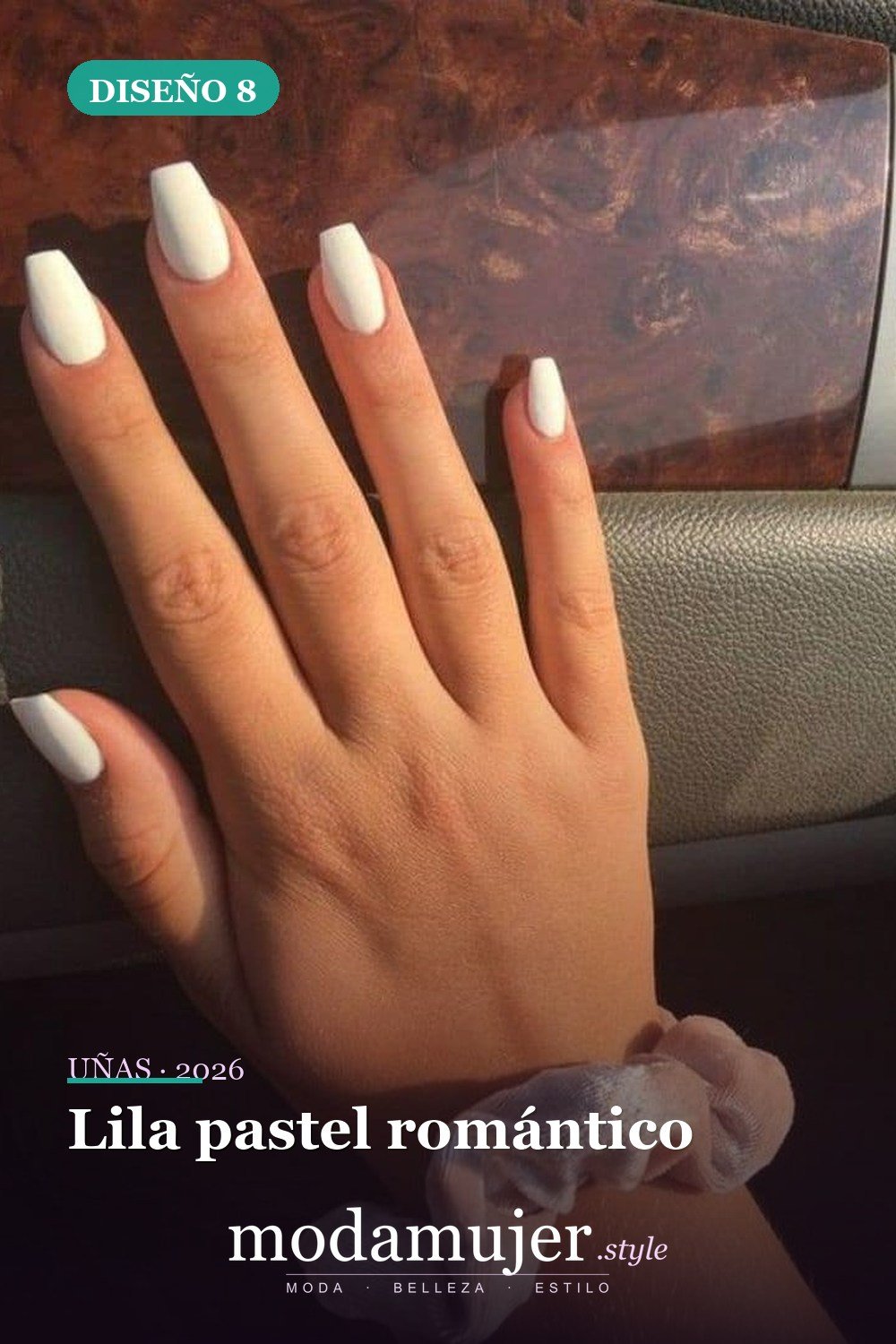 Lila pastel romántico — Más de 46 bonitos diseños de uñas de ataúd acrílico que debes probar