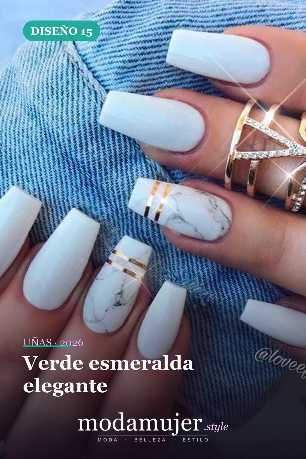 Verde esmeralda elegante — Más de 46 bonitos diseños de uñas de ataúd acrílico que debes probar
