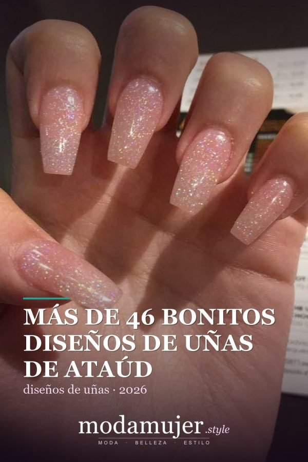 Más de 46 bonitos diseños de uñas de ataúd acrílico que debes probar