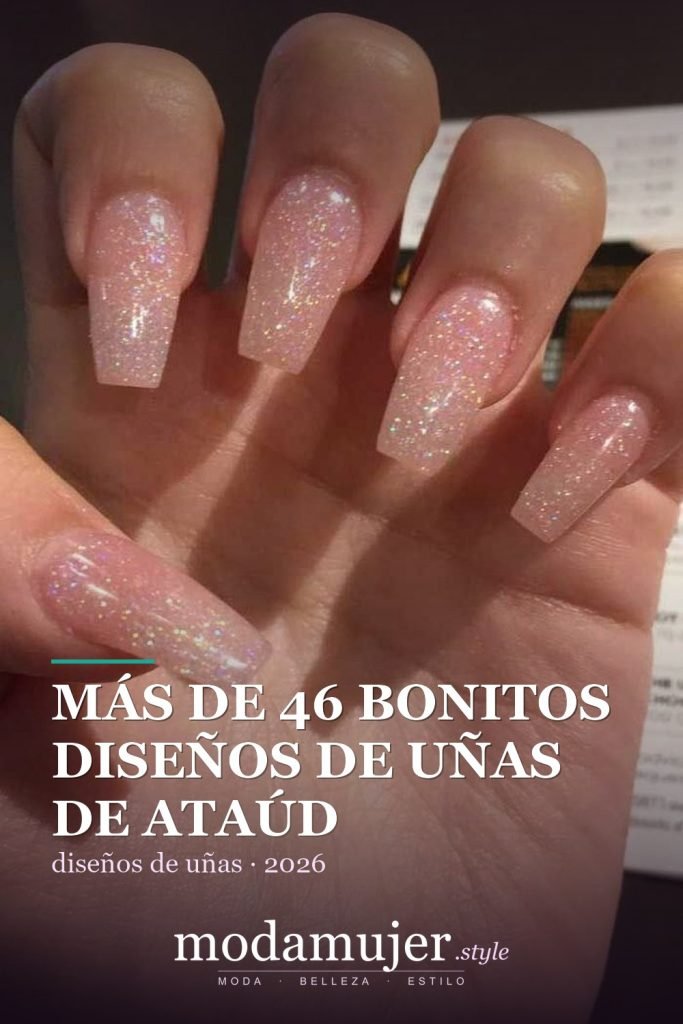 Más de 46 bonitos diseños de uñas de ataúd acrílico que debes probar - ModaMujer