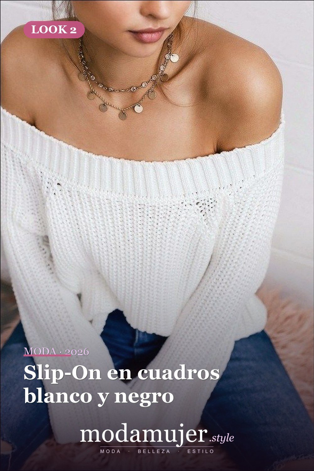 Slip-On en cuadros blanco y negro — Más de 50 looks con Vans a cuadros: outfits casuales de otoño e invierno