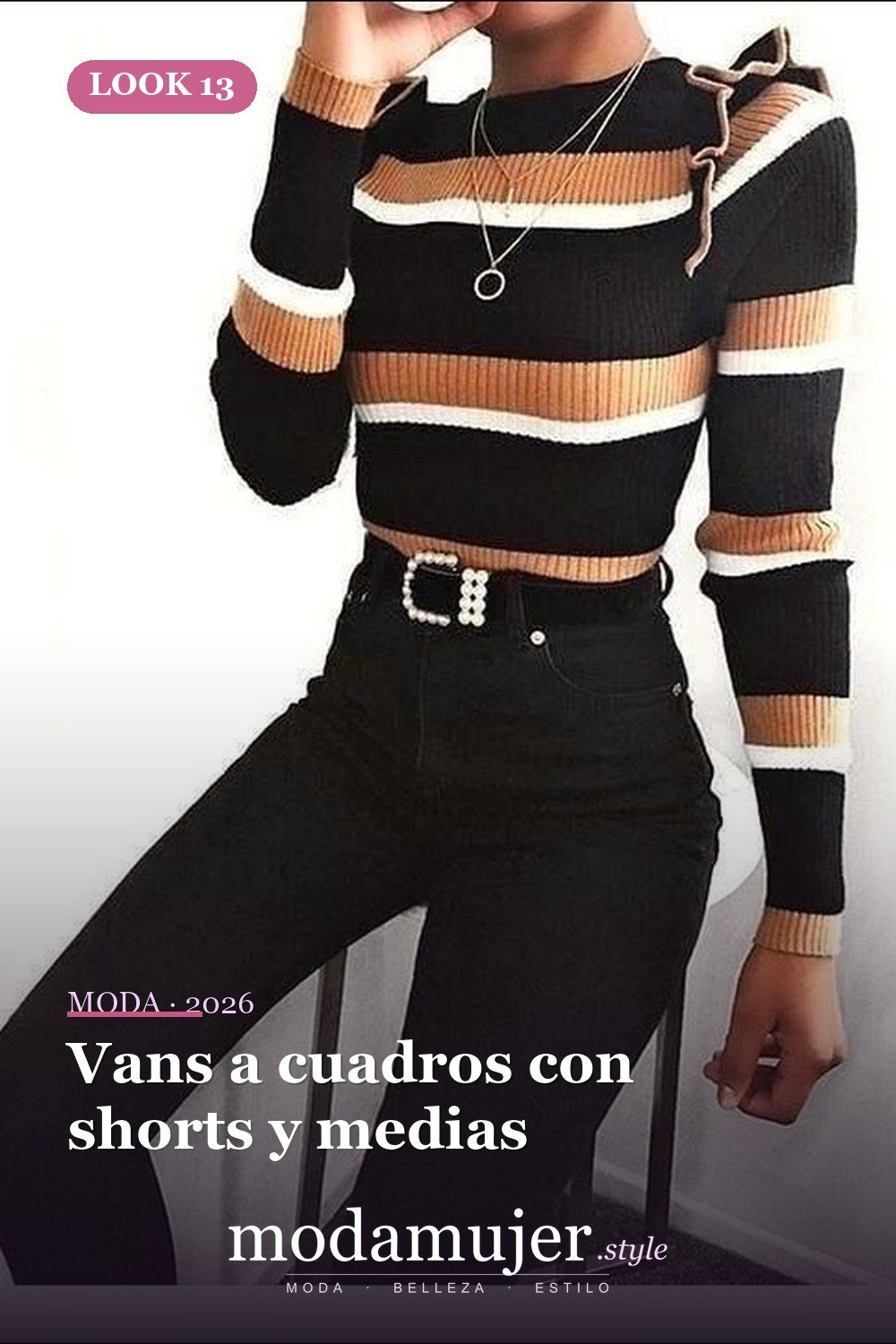 Vans a cuadros con shorts y medias — Más de 50 looks con Vans a cuadros: outfits casuales de otoño e invierno