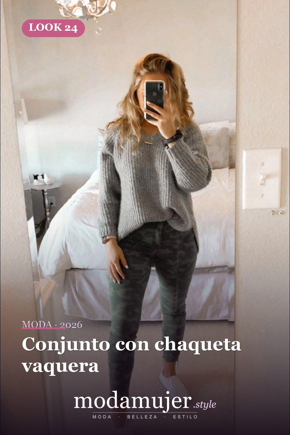 Conjunto con chaqueta vaquera — Más de 50 looks con Vans a cuadros: outfits casuales de otoño e invierno