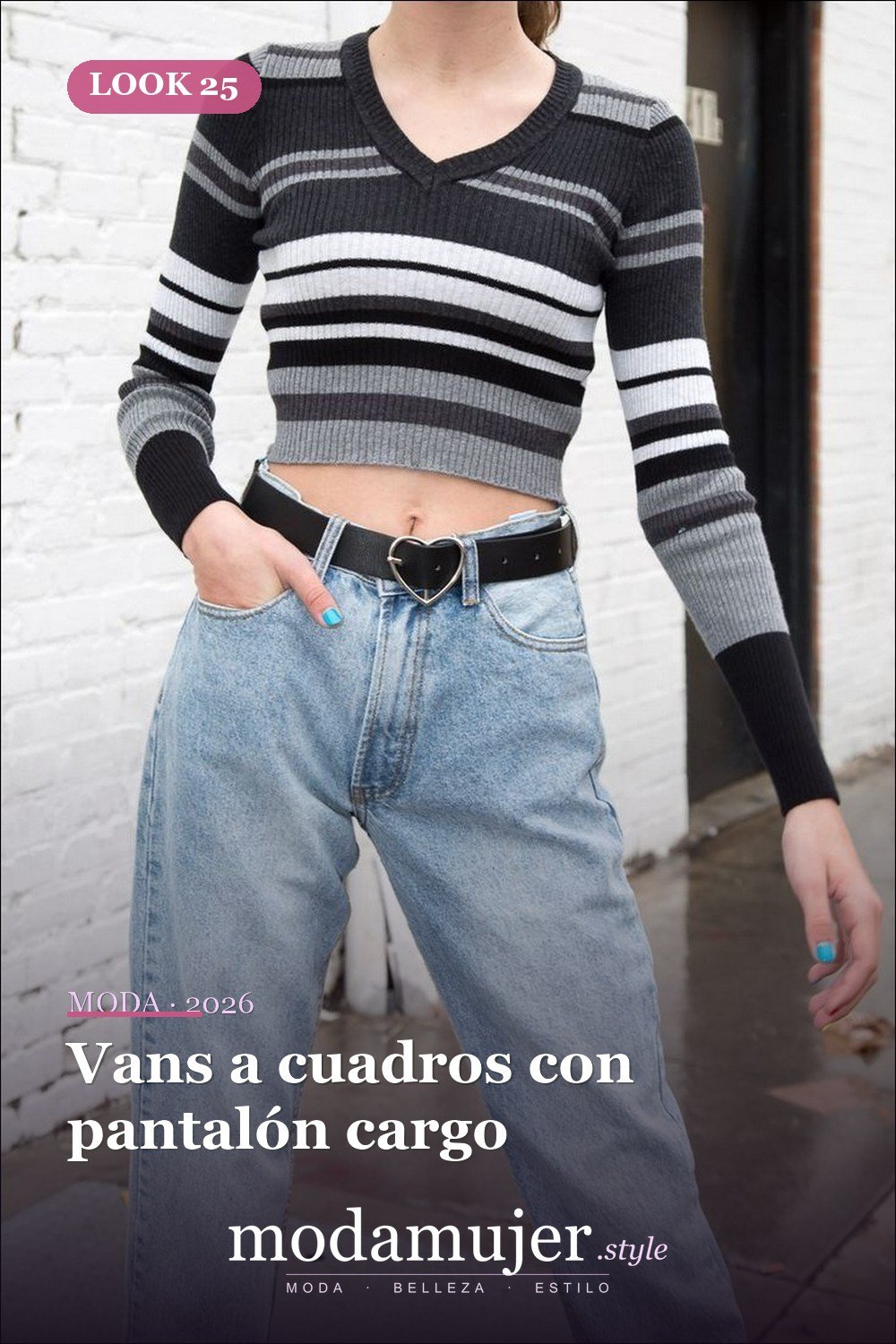 Vans a cuadros con pantalón cargo — Más de 50 looks con Vans a cuadros: outfits casuales de otoño e invierno