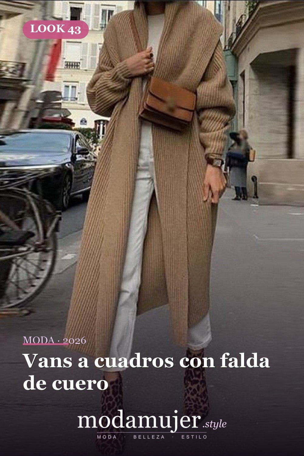 Vans a cuadros con falda de cuero — Más de 50 looks con Vans a cuadros: outfits casuales de otoño e invierno