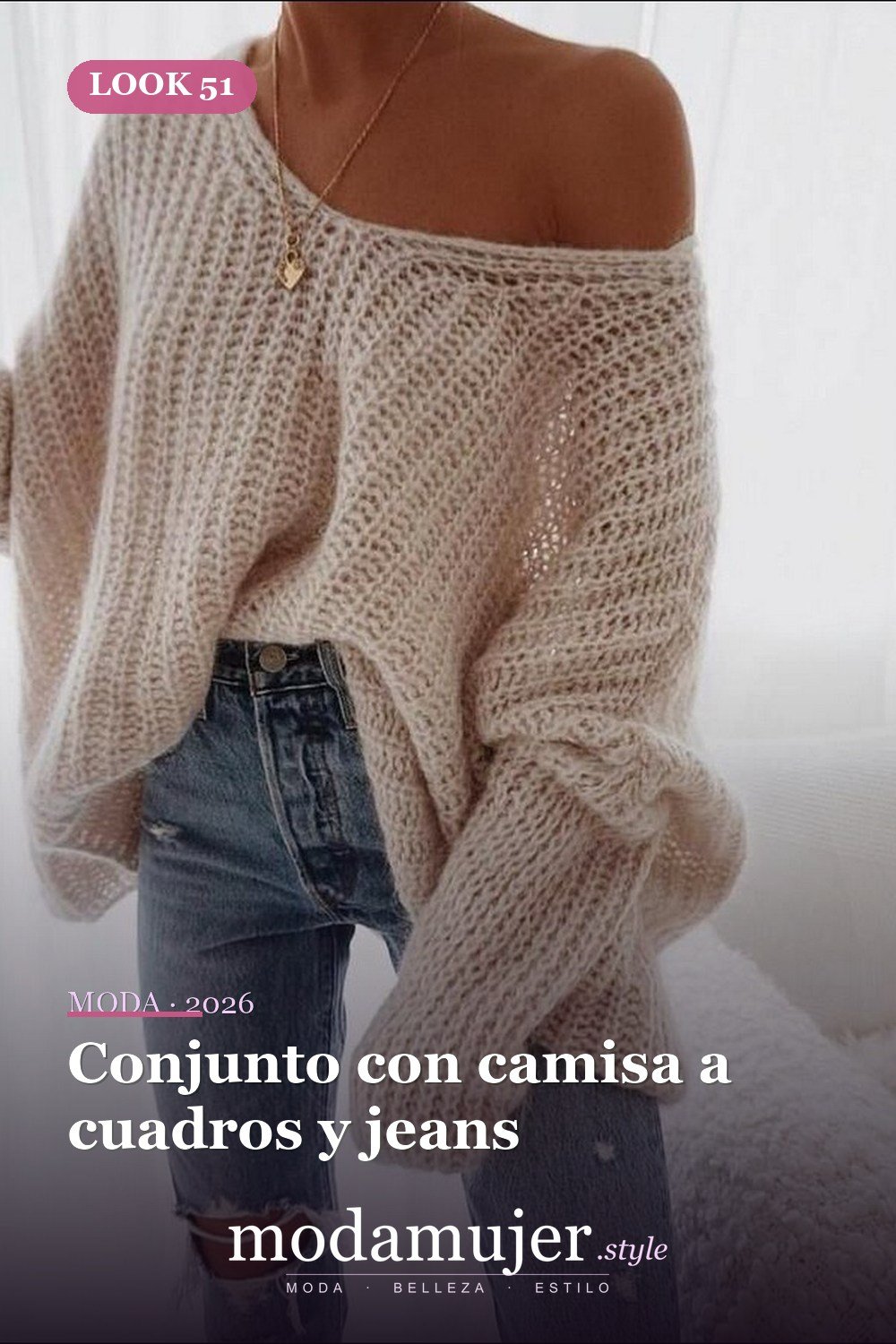 Conjunto con camisa a cuadros y jeans — Más de 50 looks con Vans a cuadros: outfits casuales de otoño e invierno
