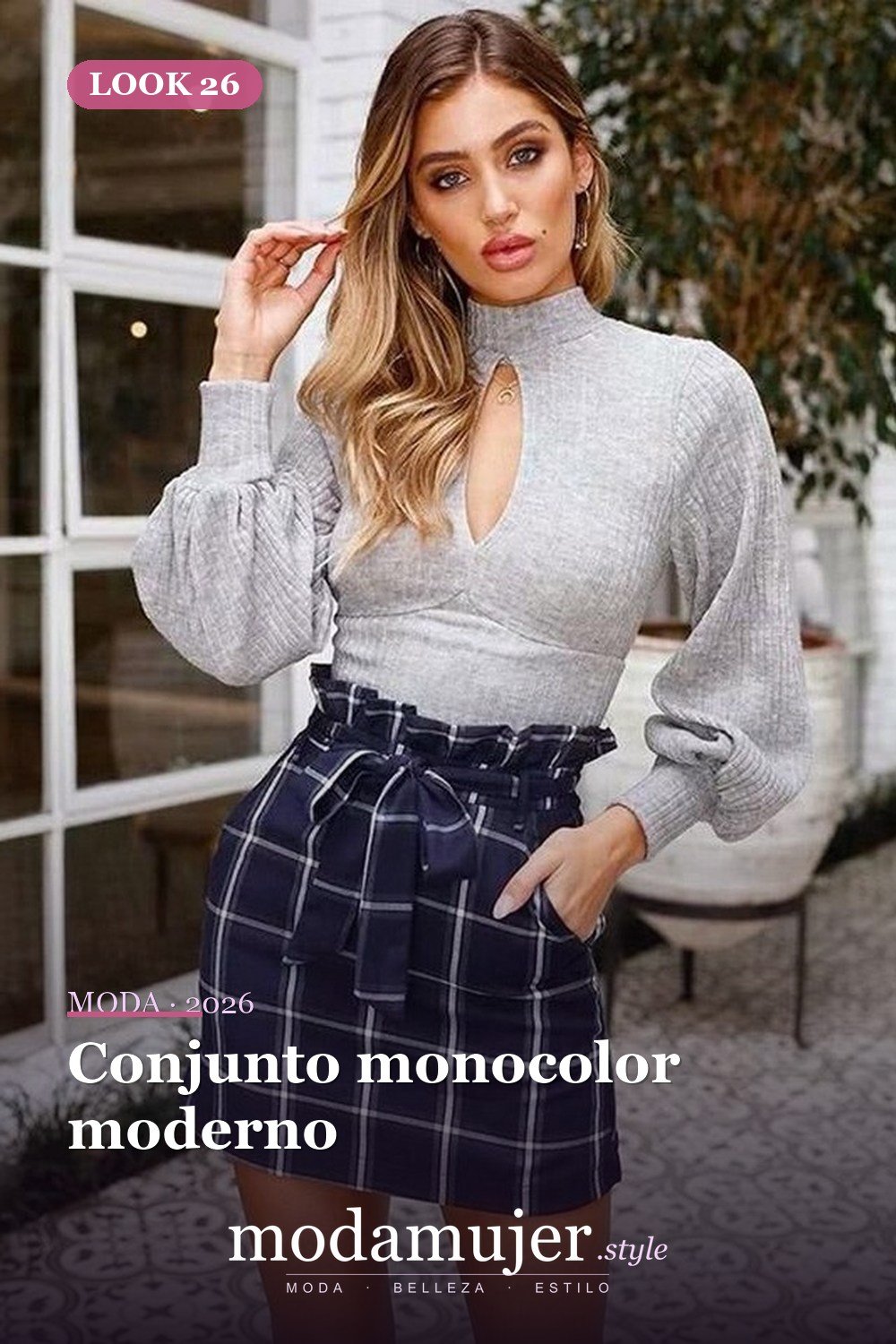 Conjunto monocolor moderno — Más de 61 ideas de estilo de trajes de moda para una hermosa chica adolescente