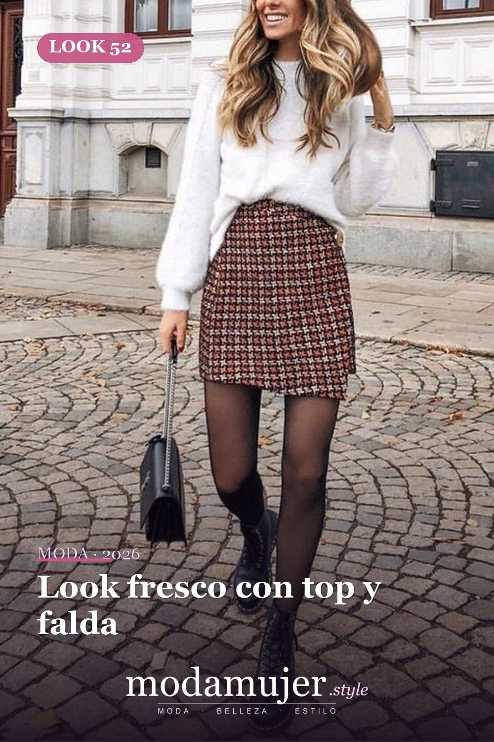 Look fresco con top y falda — Más de 61 ideas de estilo de trajes de moda para una hermosa chica adolescente