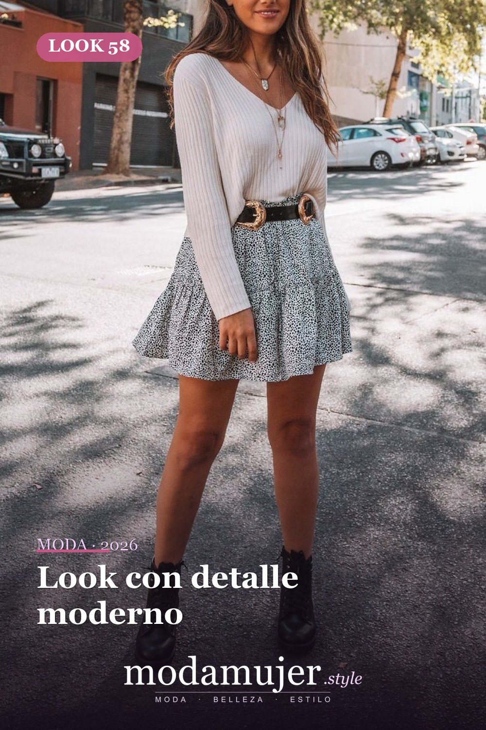 Look con detalle moderno — Más de 61 ideas de estilo de trajes de moda para una hermosa chica adolescente
