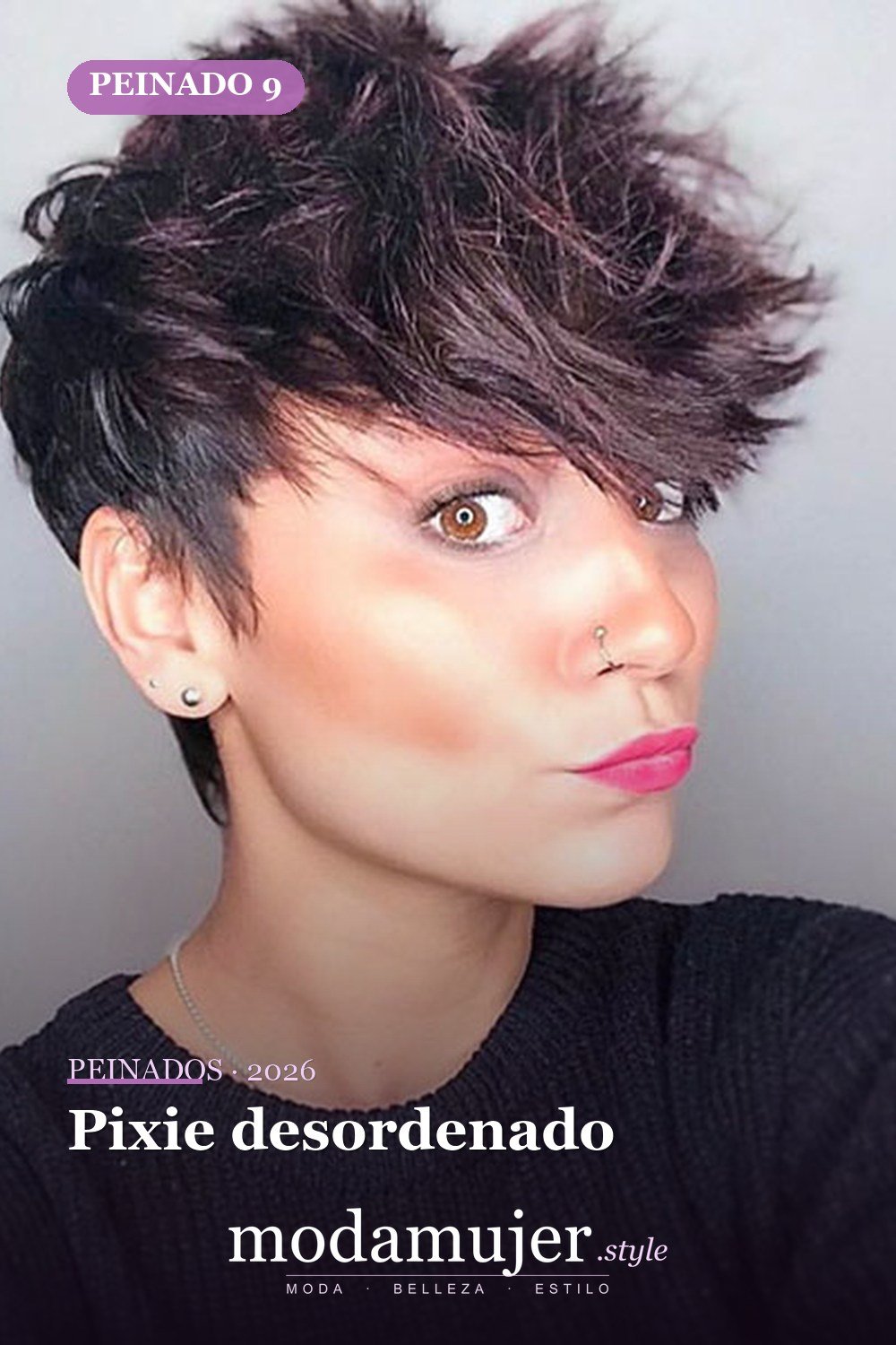 Pixie desordenado — Más de 70 ideas de corte pixie para mujer en 2026