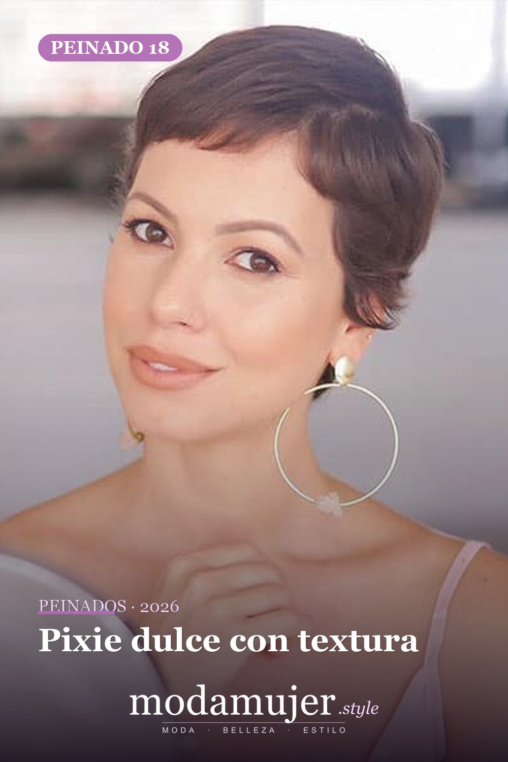 Pixie dulce con textura — Más de 70 ideas de corte pixie para mujer en 2026