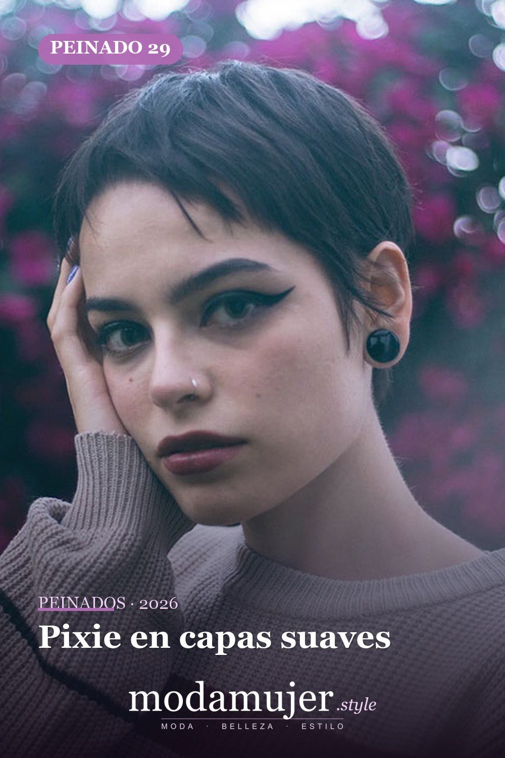 Pixie en capas suaves — Más de 70 ideas de corte pixie para mujer en 2026