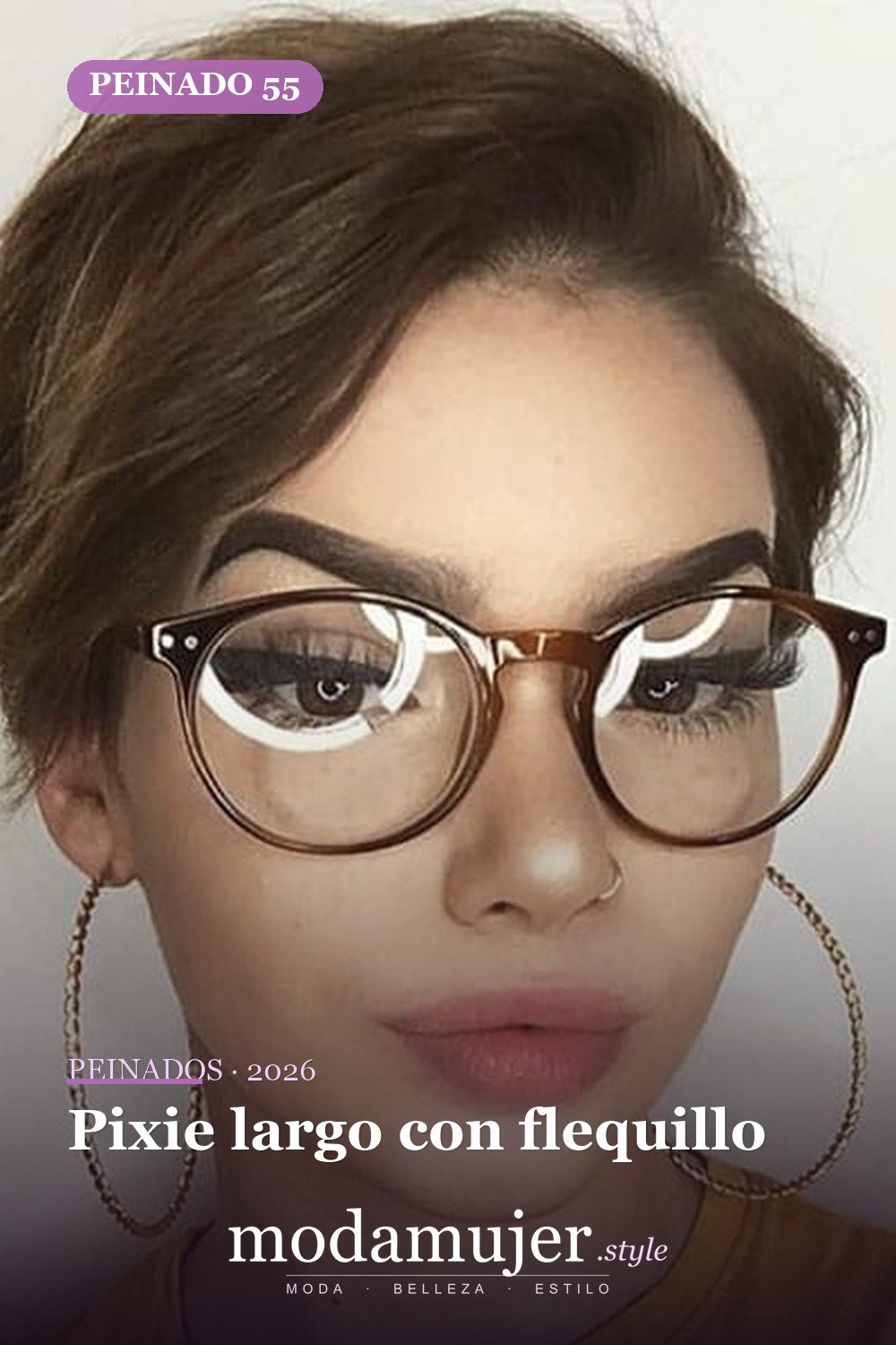 Pixie largo con flequillo — Más de 70 ideas de corte pixie para mujer en 2026