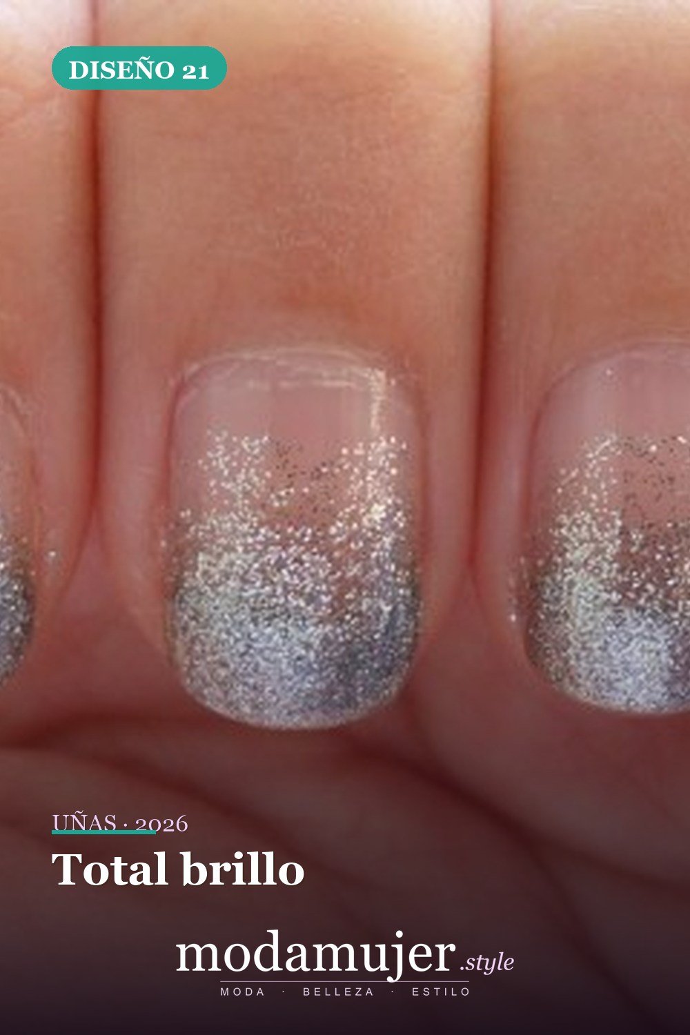 Total brillo — Más de 90 ideas glamorosas de uñas de punta francesa: ¡todo sobre el rosa!