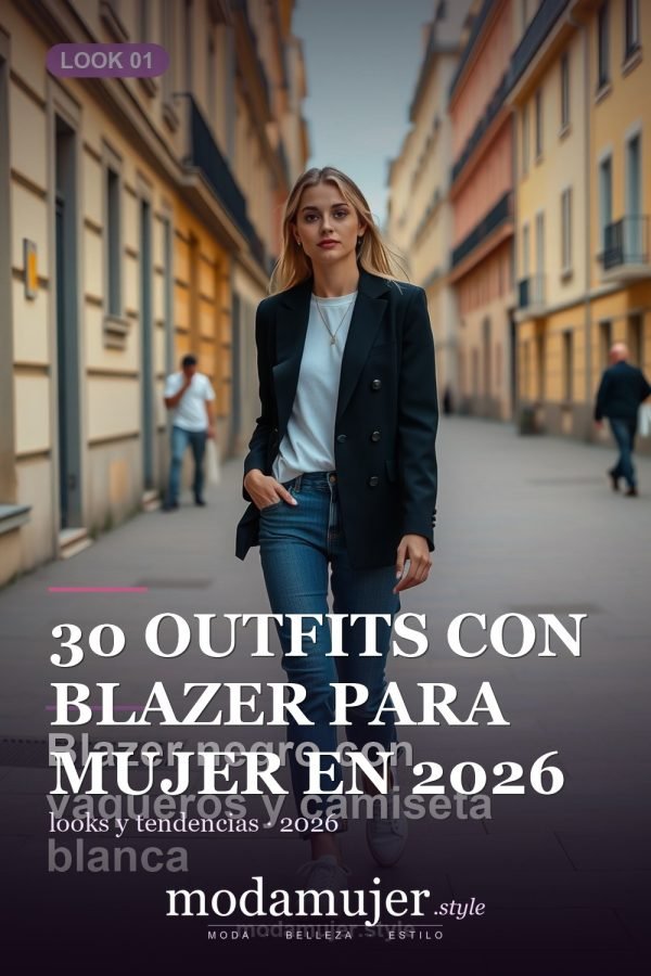 30 outfits con blazer para mujer en 2026: ideas con americana