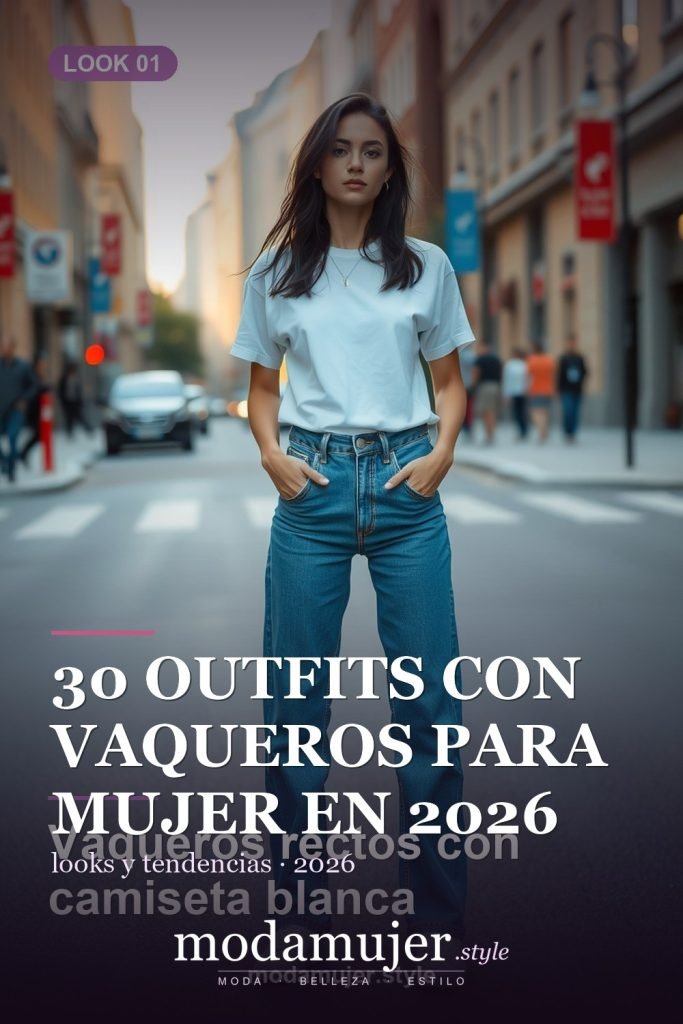 30 outfits con vaqueros para mujer en 2026: ideas con jeans - ModaMujer