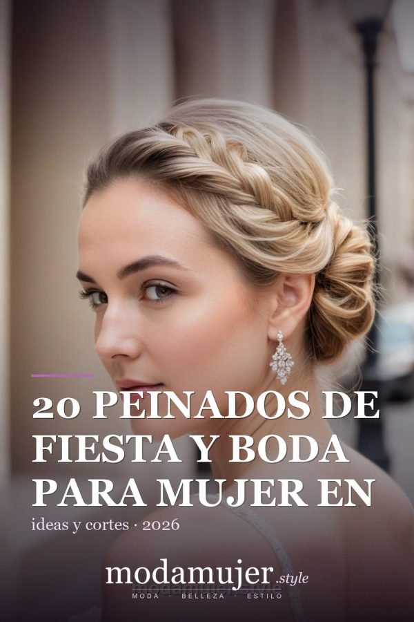 20 Peinados de Fiesta y Boda para Mujer en 2026