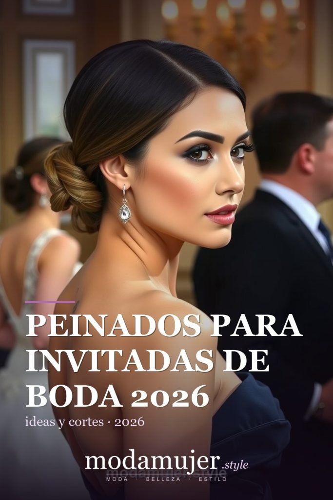 Peinados para invitadas de boda 2026: 10 ideas elegantes (con vestido, joyas y maquillaje) - ModaMujer