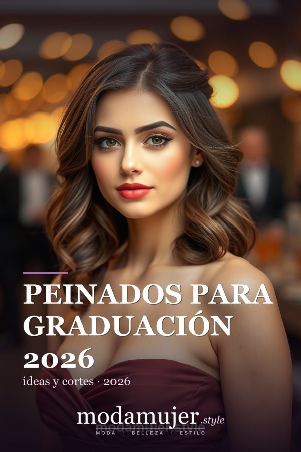 Peinados para graduación 2026: 10 ideas modernas (con el vestido, la foto y el accesorio perfectos)