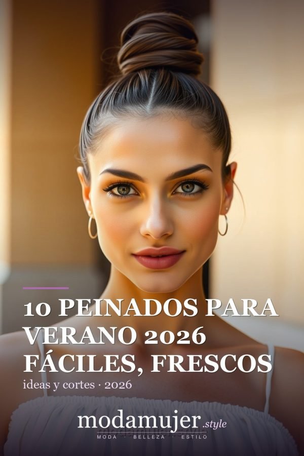 10 peinados para verano 2026 fáciles, frescos y de bajo mantenimiento