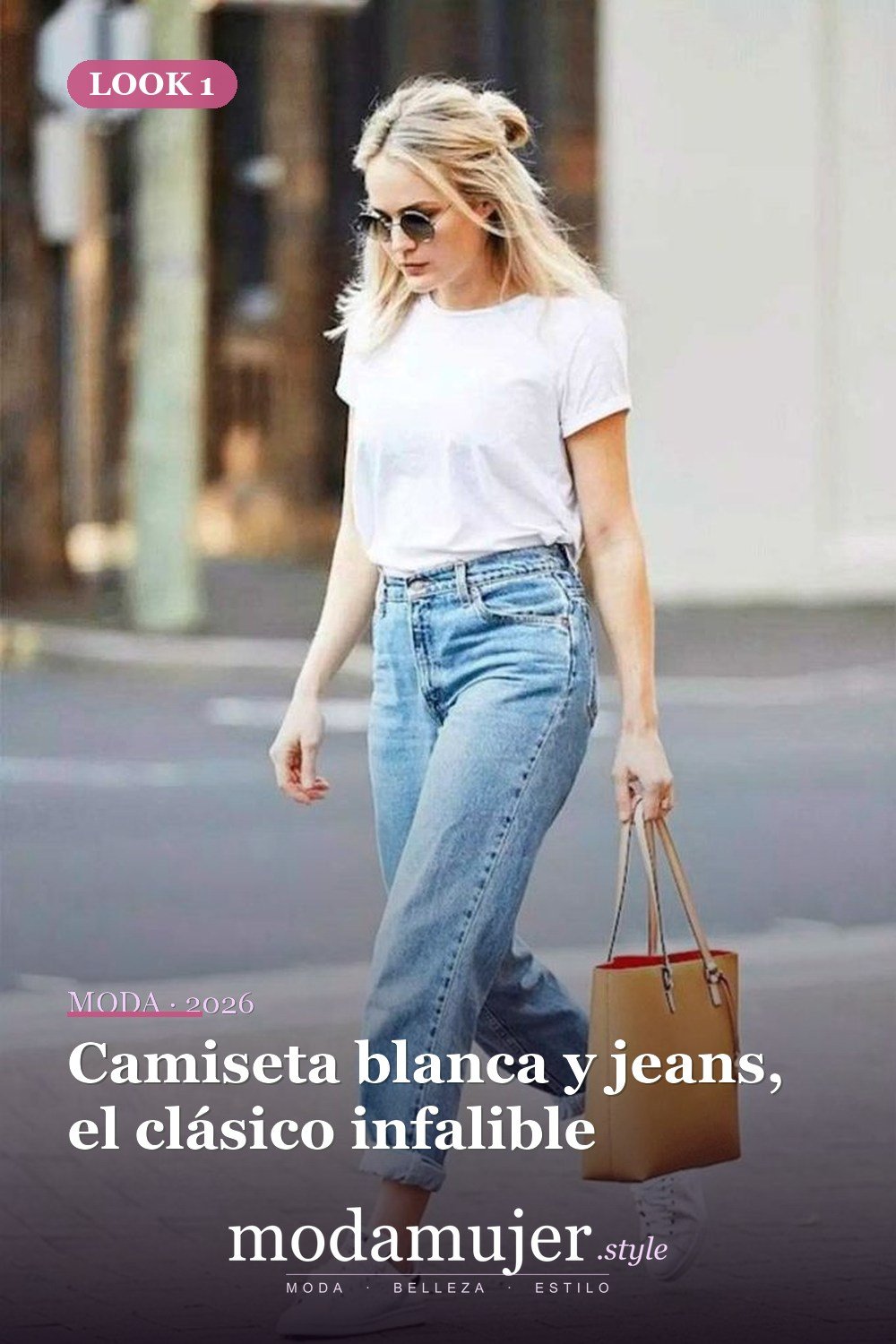 Camiseta blanca y jeans, el clásico infalible — Prueba estas 21 ideas de moda para chicas adolescentes