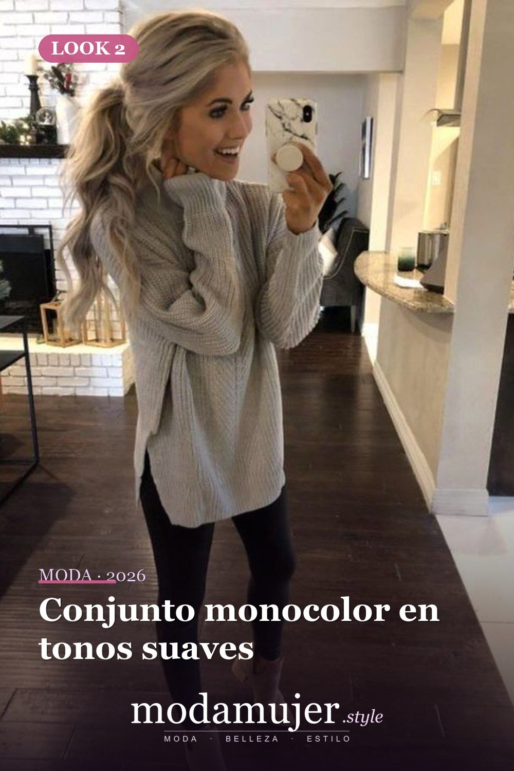 Conjunto monocolor en tonos suaves — Prueba estas 21 ideas de moda para chicas adolescentes