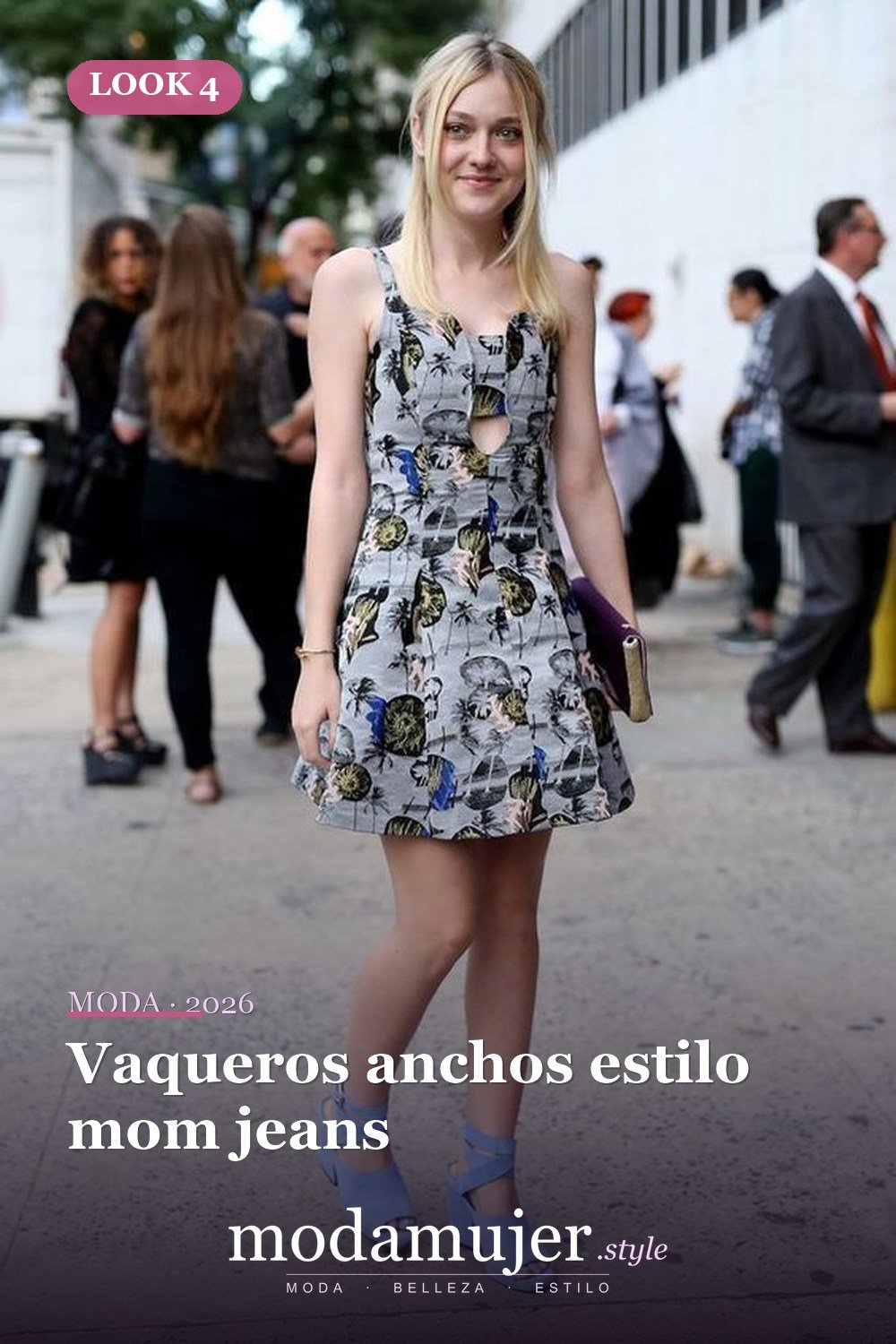 Vaqueros anchos estilo mom jeans — Prueba estas 21 ideas de moda para chicas adolescentes