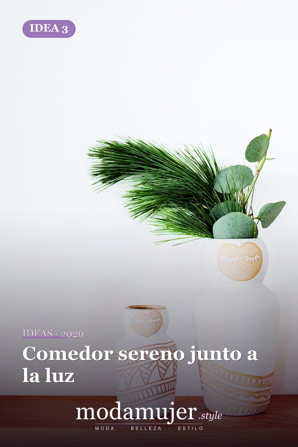 Comedor sereno junto a la luz — Puro y muy simple | Estilo en casa Comedor sereno junto a la luz — Puro y muy simple | Estilo en casa