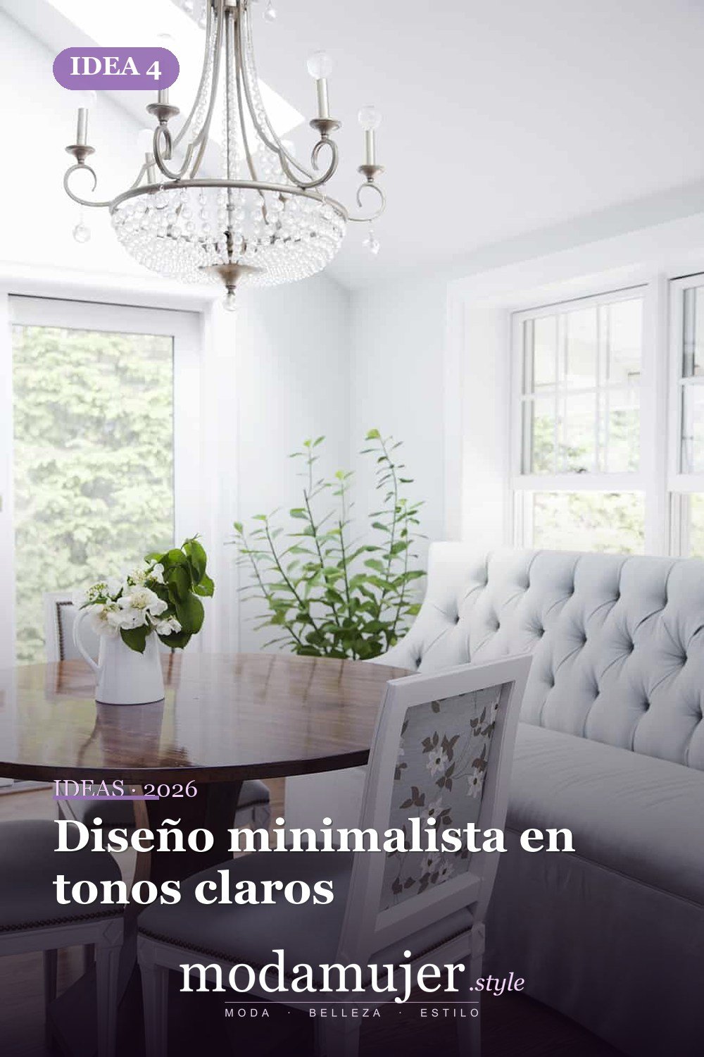 Diseño minimalista en tonos claros — Ideas elegantes de asientos para banquetes que te encantarán Diseño minimalista en tonos claros — Ideas elegantes de asientos para banquetes que te encantarán