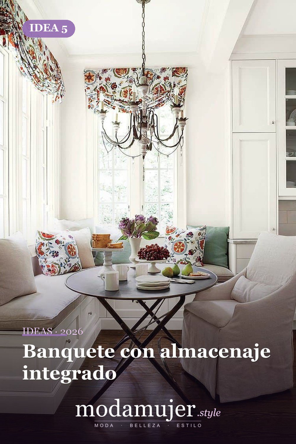 Banquete con almacenaje integrado — Ideas elegantes de asientos para banquetes que te encantarán Banquete con almacenaje integrado — Ideas elegantes de asientos para banquetes que te encantarán