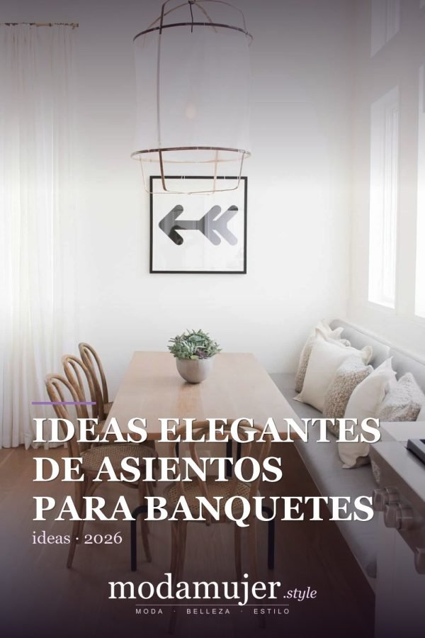 Ideas elegantes de asientos para banquetes que te encantarán