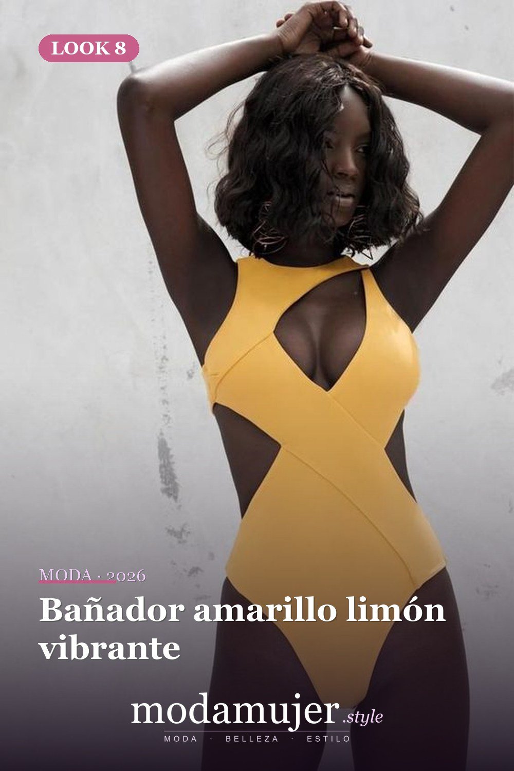 Bañador amarillo limón vibrante — Tendencias de trajes de baño para 2026: 26 ideas para inspirarte