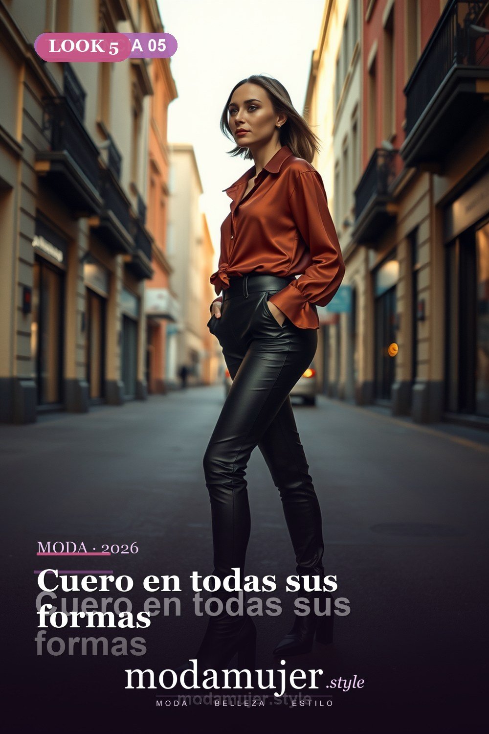 Cuero en todas sus formas — 30 tendencias de moda para mujer en 2026: claves de la temporada