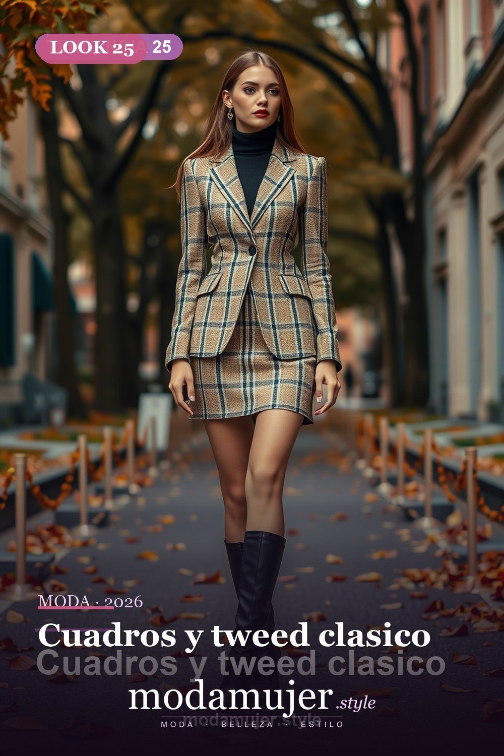 Cuadros y tweed clasico — 30 tendencias de moda para mujer en 2026: claves de la temporada