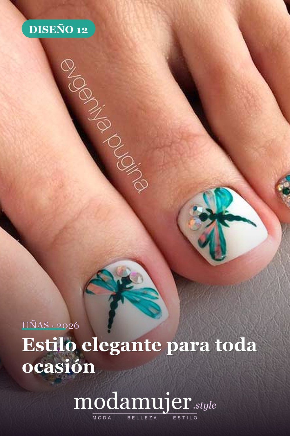 Estilo elegante para toda ocasión — Ideas hermosas de arte de uñas para los pies que debes probar