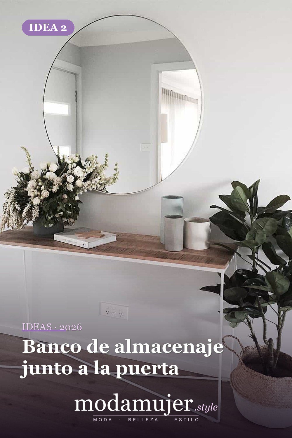 Banco de almacenaje junto a la puerta — Ideas creativas de entrada que son demasiado buenas para ser verdad Banco de almacenaje junto a la puerta — Ideas creativas de entrada que son demasiado buenas para ser verdad