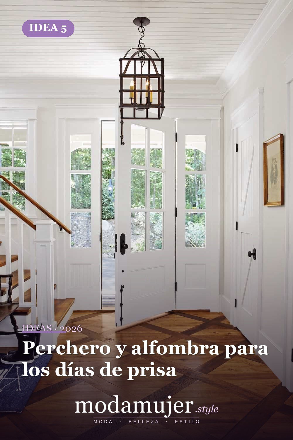Perchero y alfombra para los días de prisa — Ideas creativas de entrada que son demasiado buenas para ser verdad Perchero y alfombra para los días de prisa — Ideas creativas de entrada que son demasiado buenas para ser verdad