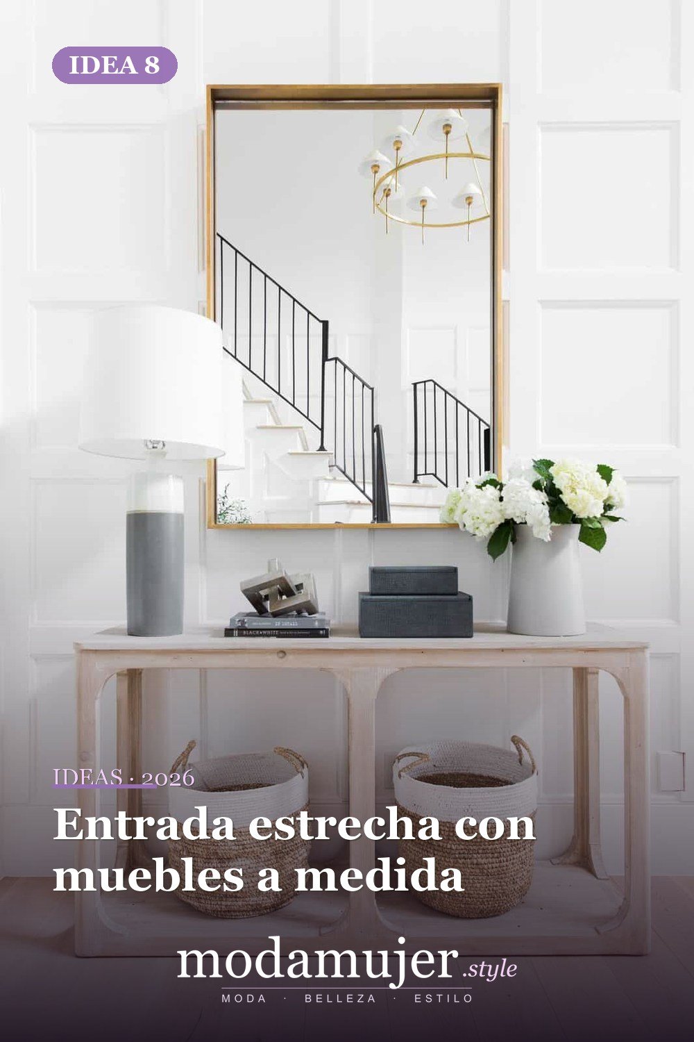 Entrada estrecha con muebles a medida — Ideas creativas de entrada que son demasiado buenas para ser verdad Entrada estrecha con muebles a medida — Ideas creativas de entrada que son demasiado buenas para ser verdad