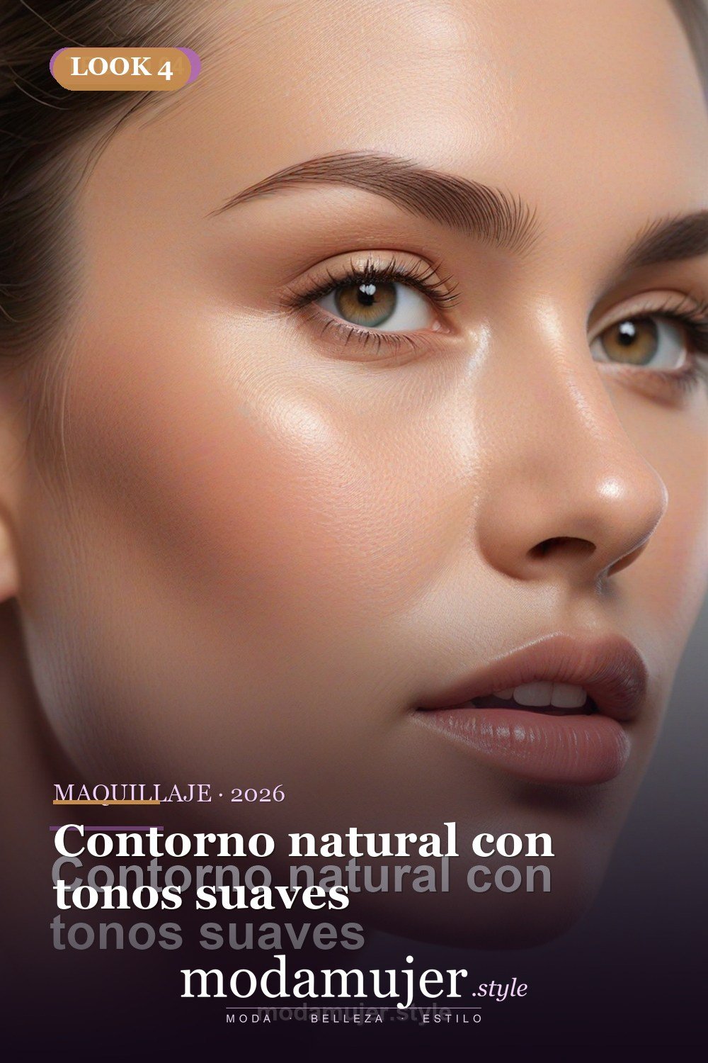 Contorno natural con tonos suaves — 30 trucos de belleza imprescindibles para 2026