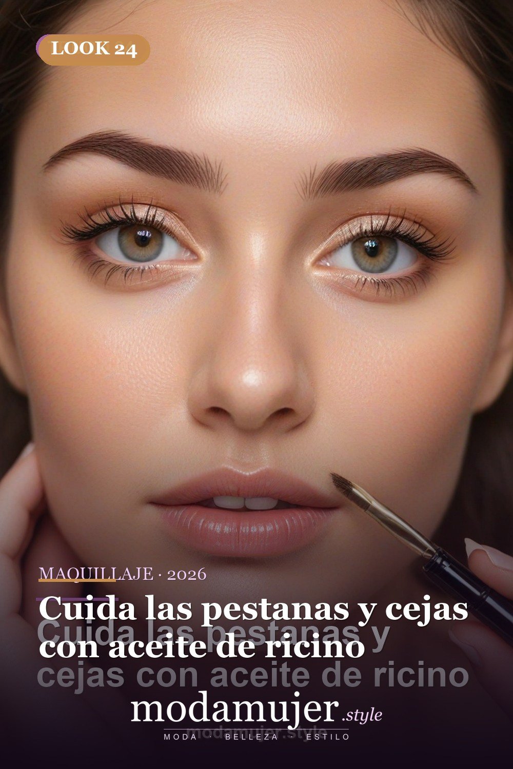 Cuida las pestanas y cejas con aceite de ricino — 30 trucos de belleza imprescindibles para 2026