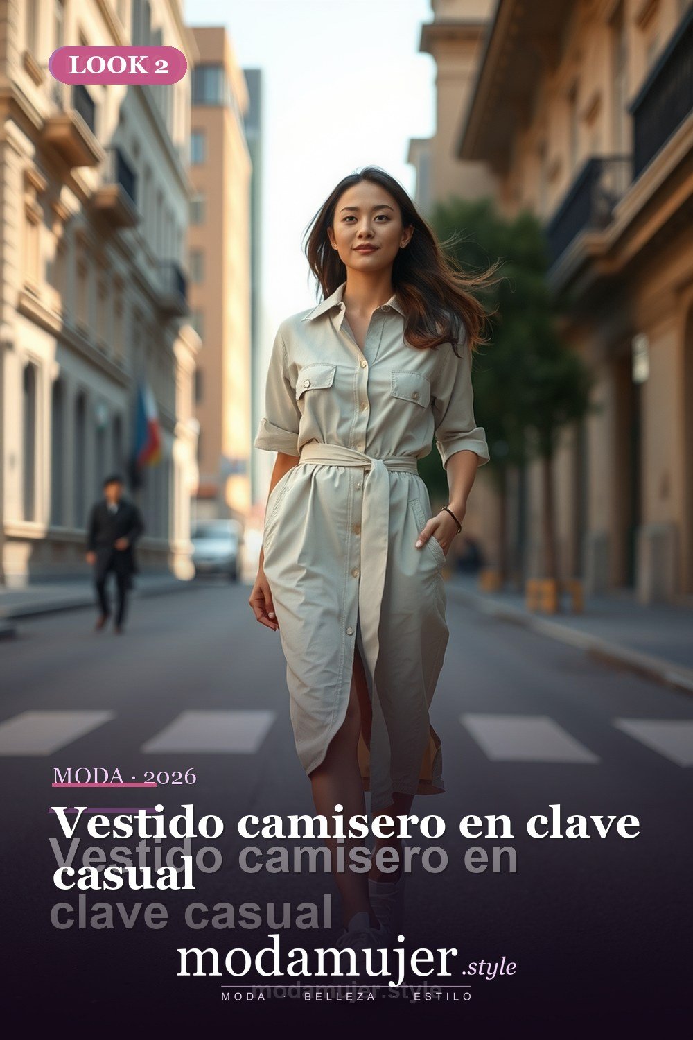 Vestido camisero en clave casual — 30 vestidos de moda para mujer en 2026: ideas para cada ocasion