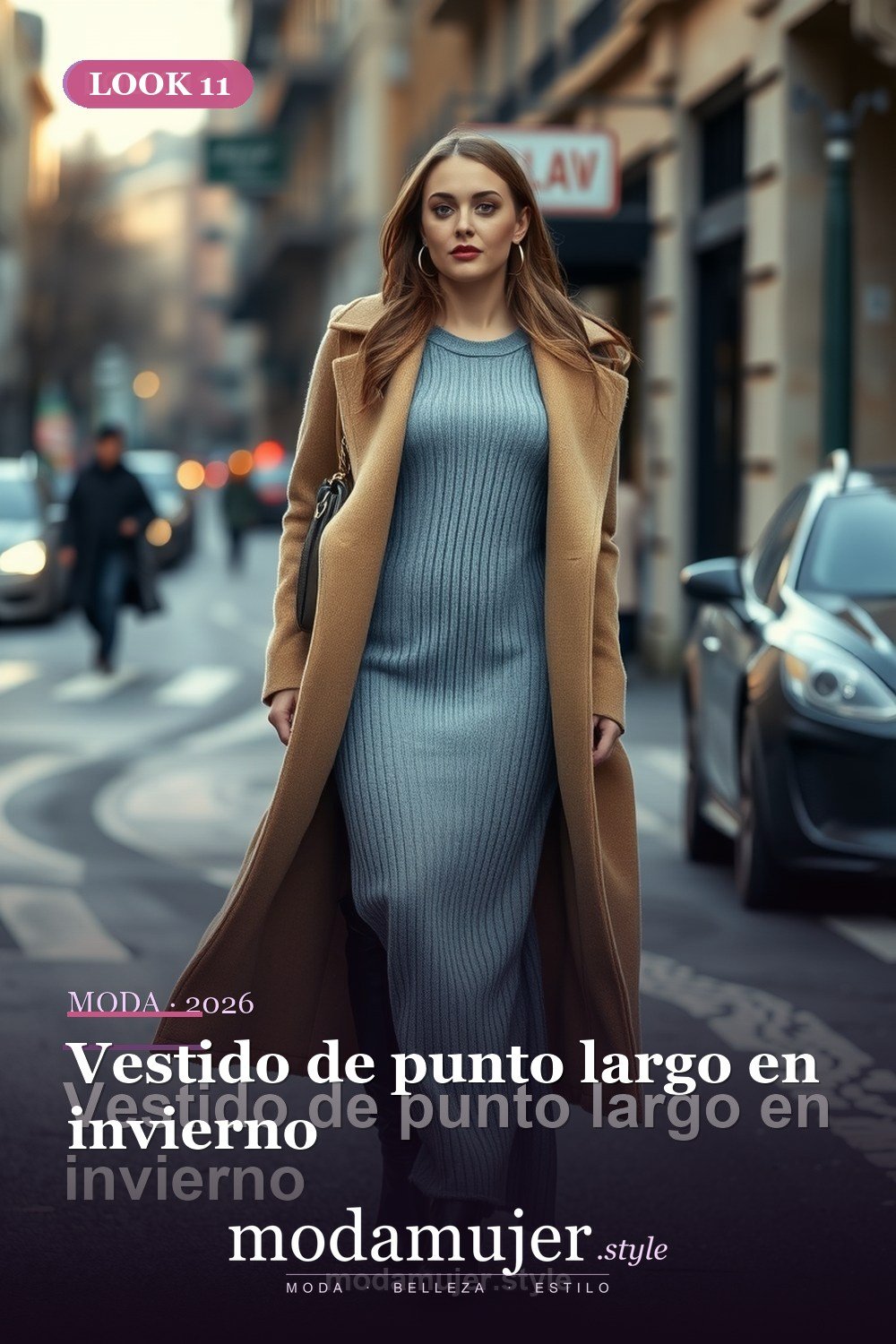 Vestido de punto largo en invierno — 30 vestidos de moda para mujer en 2026: ideas para cada ocasion
