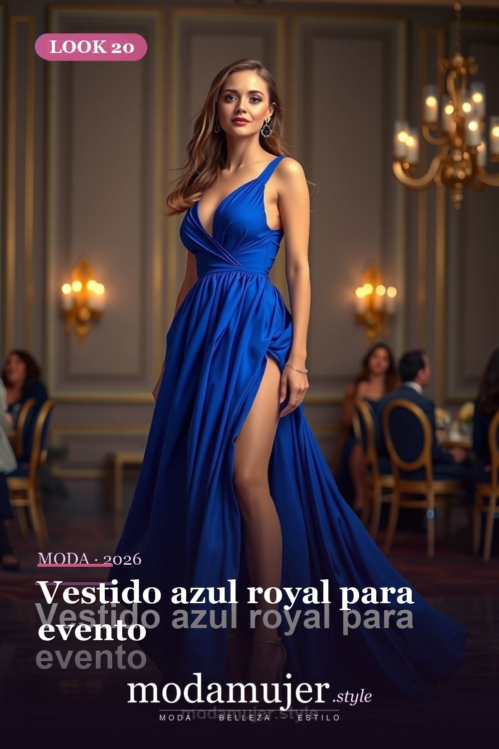 Vestido azul royal para evento — 30 vestidos de moda para mujer en 2026: ideas para cada ocasion